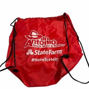 San Antonio Stock Show & Rodeo State Farm Drawstring Bag